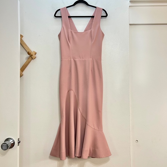 Dress the Population Monica Tea Length Trumpet Dress - Picture 3 of 11